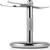 Perfecto Brown Shaver Brush + Chrome Stand Bundle view 4