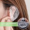 200PCS Clear Disposable Ear Protectors, Waterproof Ear Protectors for Bathing, Hair Colouring and Beauty Treatments view 3