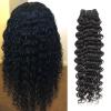 HMDABD Mannequin Hair Cutting Head Hair Human Weave Hair Bundles Hair Bundles Natural Curly Brazilian Black wig Hairstyle Doll HeadB18inch view 3
