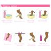 HMDABD Mannequin Hair Cutting Head Hair Human Weave Hair Bundles Hair Bundles Natural Curly Brazilian Black wig Hairstyle Doll HeadB18inch view 4