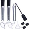 3 Pcs 7.5ml Refillable Eyelash Serum Bottles Clear Mascara Tubes Eyebrow Brush Tube Eyelash Cream Container Vials with Eyelash Wand Mini Funnels and Leak Stoppers view 1