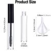 3 Pcs 7.5ml Refillable Eyelash Serum Bottles Clear Mascara Tubes Eyebrow Brush Tube Eyelash Cream Container Vials with Eyelash Wand Mini Funnels and Leak Stoppers view 2