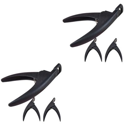 minkissy 6pcs Extended Nail Cutter u Shaped False Nail Clippers for Natural Comfortable Design for Home Salon Use Stylish Trimmers