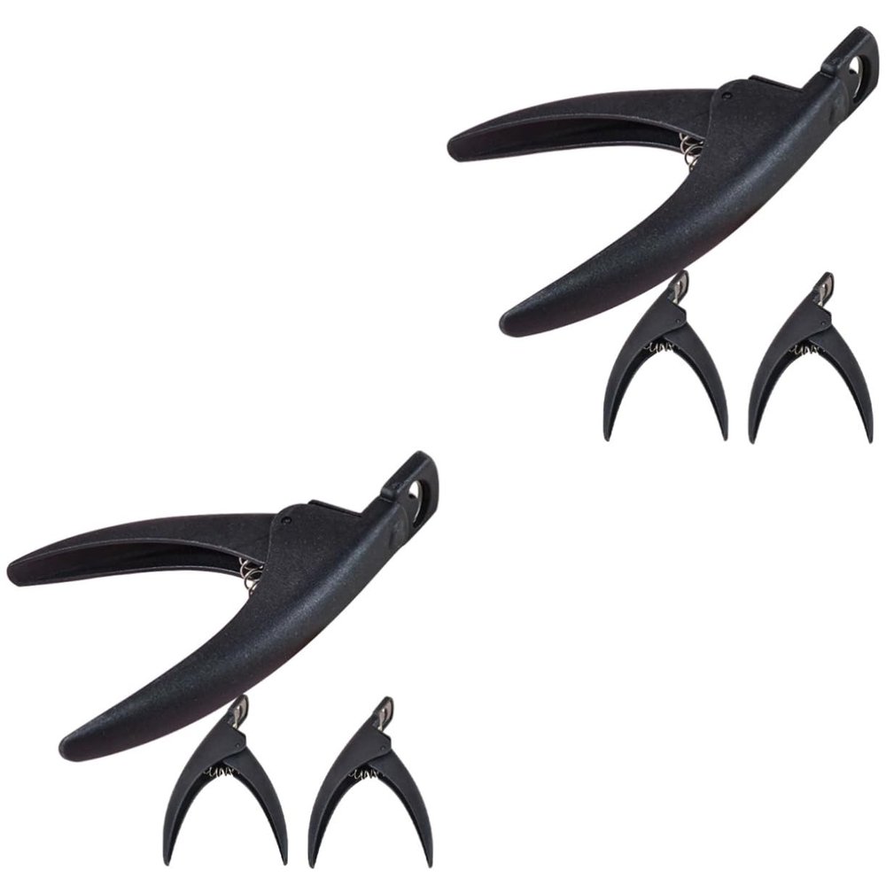 minkissy 6pcs Extended Nail Cutter u Shaped False Nail Clippers for Natural Comfortable Design for Home Salon Use Stylish Trimmers