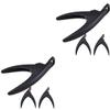 minkissy 6pcs Extended Nail Cutter u Shaped False Nail Clippers for Natural Comfortable Design for Home Salon Use Stylish Trimmers view 1