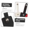 FOMIYES 4pcs Nail Clippers Cuticle Scissors Protective Cover for Manicure Tools Professional Nail Salon Supply view 4