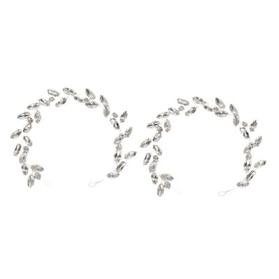 Abaodam 2pcs Wedding Headband Hair Vine Bridal Hair Accessory for Elegant Appearance