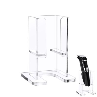 Beautyflier Electric Razor Stand for Philips Norelco Electric Shaver, Acrylic Base Holder for Men Storage Rack Bracket Home Bathroom Accessories, Universal Size
