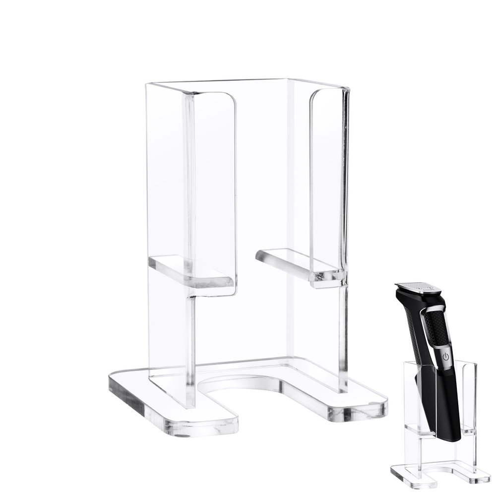 Beautyflier Electric Razor Stand for Philips Norelco Electric Shaver, Acrylic Base Holder for Men Storage Rack Bracket Home Bathroom Accessories, Universal Size