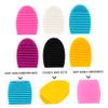 FRCOLOR 12pcs Silicone Makeup Brush Mat Brush Cleaning Tool for Efficient Washing Multi-color Design for Salon and Home Use view 2