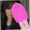 FRCOLOR 12pcs Silicone Makeup Brush Mat Brush Cleaning Tool for Efficient Washing Multi-color Design for Salon and Home Use view 4