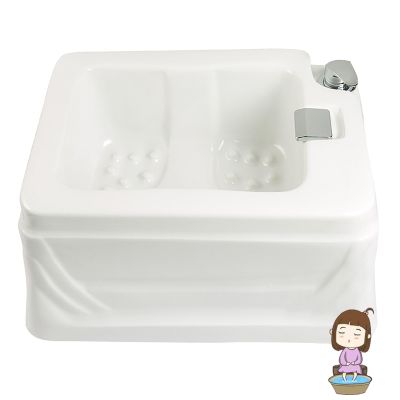Acrliy Foot Bucket Massager Foot Soaking Bath Basin Feet Washing Salon Footbath Sink Pedicure Sink Stress Relief for Fatigue and Tired Feet for Dry Cracked Feet for Women and Men (Size : Bath)