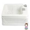 Acrliy Foot Bucket Massager Foot Soaking Bath Basin Feet Washing Salon Footbath Sink Pedicure Sink Stress Relief for Fatigue and Tired Feet for Dry Cracked Feet for Women and Men (Size : Bath) view 1