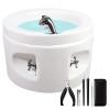 AMEERR Pedicure Foot Spa Foot Soaker Round Footbath Hot and Cold Adjustment Salon Massage Equipment Basin Sturdy Durable Acrylic Foot Bath Used in Beauty Salons and Nail Salons (Size : Bath+Pedicure) view 1