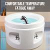 AMEERR Pedicure Foot Spa Foot Soaker Round Footbath Hot and Cold Adjustment Salon Massage Equipment Basin Sturdy Durable Acrylic Foot Bath Used in Beauty Salons and Nail Salons (Size : Bath+Pedicure) view 2