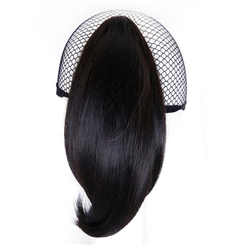 12 Colors Curved Straight Short Synthetic Ponytailtails For Ponytailtail MW013-2 6inches
