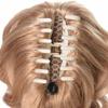 12" Dual Use Curly Styled Clip In Claw Ponytailtail Hair Extension Synthetic Hairpiece With A Jaw/Claw Clip H16-613 12inches view 4