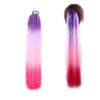 26Inch Ponytailtail Straight Hair Piece With Hair Band Mix Synthetic Braiding Hair MT3 11 24inches#1Pcs/Lot view 2