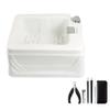Acrliy Foot Bucket Massager Foot Soaking Bath Basin Feet Washing Salon Footbath Sink Pedicure Sink Stress Relief for Fatigue and Tired Feet for Dry Cracked Feet for Women and Men (Size : Bath+pedicur view 1