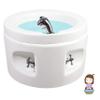 AMEERR Pedicure Foot Spa Foot Soaker Round Footbath Hot and Cold Adjustment Salon Massage Equipment Basin Sturdy Durable Acrylic Foot Bath Used in Beauty Salons and Nail Salons (Size : Bath) view 1