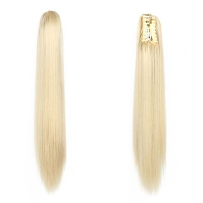 22Inch Synthetic Ponytailtail Hair Extension Long Straight Claw Clip Ponytailtail Heat Wave For Women Hairpiece SH66 16 613