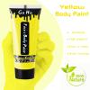 Go Ho Yellow Face Body Paint Washable(2.37oz/pc),Water Based Cream Full Yellow Body Paint for Monster Minions Lion Tiger SFX Cosplay Costumes Festivals Halloween Makeup view 2