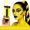 Go Ho Yellow Face Body Paint Washable(2.37oz/pc),Water Based Cream Full Yellow Body Paint for Monster Minions Lion Tiger SFX Cosplay Costumes Festivals Halloween Makeup view 3
