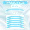 30pcs Lash Lift Ribbons, Lash Lift Shields Silicone Lash Lift Ribbon Eyelash Perm Lash Lift Rods Ribbed for Permanent Eye Lashes Perming (Blue) view 2