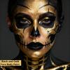 Go Ho Metallic Gold Face Body Paint Washable(2.37oz/pc),Water Based Cream Gold Face Paint,Body Paint for SFX Cosplay Costumes Festivals Halloween Makeup view 4
