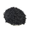 Afro Toupee For Black Men Real Human Hair Man Weave Hair Units For Black Men PU Kinky Curly Hair Pieces Mens Toupee Replacement System African American Afro Toupee (1B# OFF BLACK-20mm wave) view 4