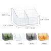 OSteed Green Makeup Organizer 5 Cups, Acrylic Bathroom Countertop Organizer view 3