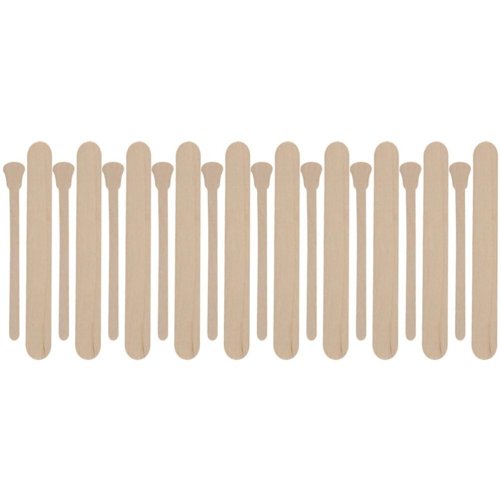 Cabilock 100pcs Wax Applicator Sticks for Hair Removal Smooth Wooden Waxing Tools for Facial Masks and Crafts Safe and Burr Design for Easy Use