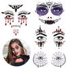 Bowitzki Face Jewels Halloween Rhinestone Stickers Self Adhesive Crystal Makeup Face Gems Stick for Festival Accessory Decorations (D) view 1