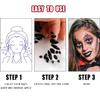 Bowitzki Face Jewels Halloween Rhinestone Stickers Self Adhesive Crystal Makeup Face Gems Stick for Festival Accessory Decorations (D) view 4