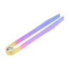 DOITOOL 3pcs Titanium Camping Tweezers Keychain Mini Tool Slanted Tweezers Outdoor Accessory view 3