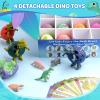 Bath Bombs for Kids with Surprise Toys Inside - 16 Pack Organic Dinosaur Bath Bombs Gift Set, Dinosaur Toys for Kid 3 4 5 6 7 8 9 Years, Bubble Bath Toys, Valentines Day Gifts for Kids, Birthday Gifts view 4