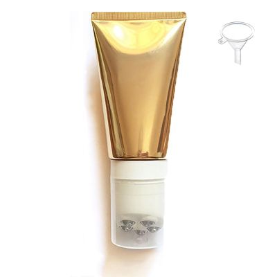 ABPWO Sunscreen Roller Applicator, Sunscreen Applicator for Kids, Sunblock Applicator for Kids, Refillable Roll On Sunscreen Applicator for Suncream and Lotions (Color : Gold, Size : 200ml)