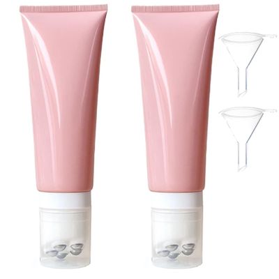 ABPWO Sunscreen Roller Applicator, Sunscreen Applicator for Kids, Sunblock Applicator for Kids, Refillable Roll On Sunscreen Applicator for Suncream and Lotions (Color : 2 Pack Pink, Size : 200ml)