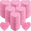 Dandat 300 Count Compressed Facial Sponges Heart Shape Face Sponges for Cleansing Natural Facial Exfoliating Pads for Estheticians(Pink) view 1