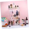 Alipis Makeup Organizer Storage Box Rotative Diamond Pattern Acrylic Cosmetics Shelf Easy to Use Tidy Storage view 3