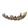 Beavorty 1pc Baroque Crystal Crown Classic Rhinestone Queen Hair Accessory for Weddings and Parties Retro Black Design Stunning Engagement Tiara Elegant Bridal Headpiece view 1