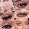 9Colors Eye Shadow Palette Makeup,Pink Rose Gold Purple Mauve Neutral Travel Eyeshadow Palette Long Lasting Waterproof Naturing-Looking Eyeshadow Palette Travel Size Gift Kit view 2