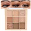 9Colors Neutral Eye Shadow Palette Eyeshadow Kit Nudes,Matte Glitter Natural Neutral Eyeshadow Palettes for Hazel Eyes Long Lasting Naturing-Looking Travel Eyeshadow Nude Palette view 1