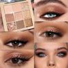 9Colors Neutral Eye Shadow Palette Eyeshadow Kit Nudes,Matte Glitter Natural Neutral Eyeshadow Palettes for Hazel Eyes Long Lasting Naturing-Looking Travel Eyeshadow Nude Palette view 2