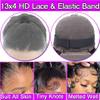 13x4 Lace Front Wigs Human Hair Pre Plucked 180 Density Brazilian Wet and Wavy Human Hair Wigs for Black Women Glueless Curly Lace Frontal Wig Natural Color (14 Inch) view 2