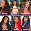 13x4 Lace Front Wigs Human Hair Pre Plucked 180 Density Brazilian Wet and Wavy Human Hair Wigs for Black Women Glueless Curly Lace Frontal Wig Natural Color (14 Inch) view 3