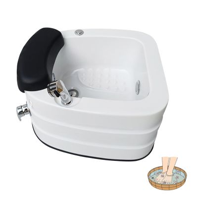 AMEERR Large Size for Soaking Feet Massager Foot Soaking Bath Basin Feet Foot Bath Basin Colorful Light Surfing Floor Type Foot Massage Basin for Dry Cracked Feet (Size : Single Bath)