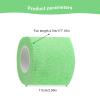 VideoPUP 15pcs Tattoo Grip Tape Phosphor Green, 2.95"x 5Yards Disposable Cohesive Tattoo Grip Cover Wrap Elastic Bandage Handle Grip Tube for Tattoo Machine Tattoo Grip Accessories view 2