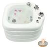 Acrylic Massage Footbath Nail Salon Massage Equipment Hot and Cold Adjustment Heated Foot Spa Pedicure Bowl Bubble Jets & Non-Motorized Rollers for Women and Men (Size : Single Bath) view 1