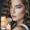 BEFIVECOK Liquid Contour Stick Makeup - Cream Face Contour Wand with Cushion Applicator, Natural Matte Long Lasting Creamy Bronzer, Lightweight Silky Blendable (#02 SOFT TAN) view 4